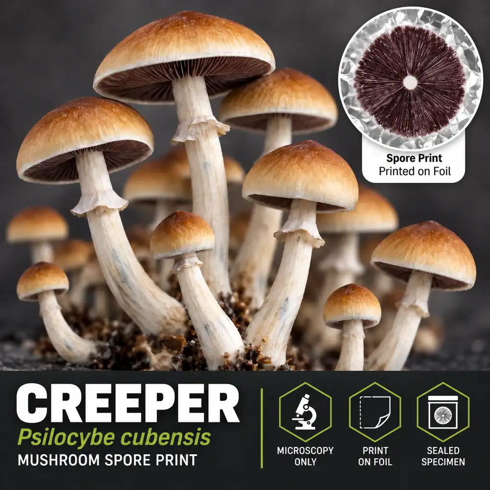 Creeper Mushroom Spore Prints