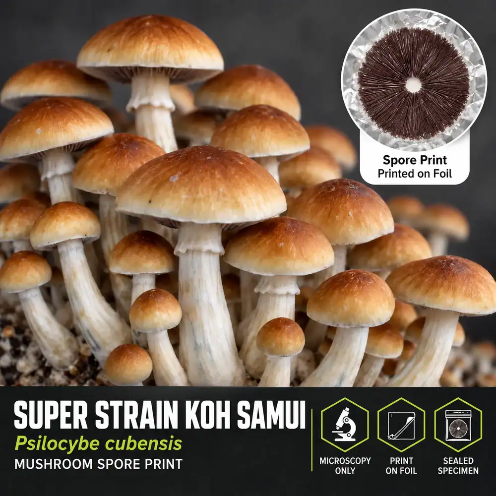 Super Strain Koh Samui Spore Prints